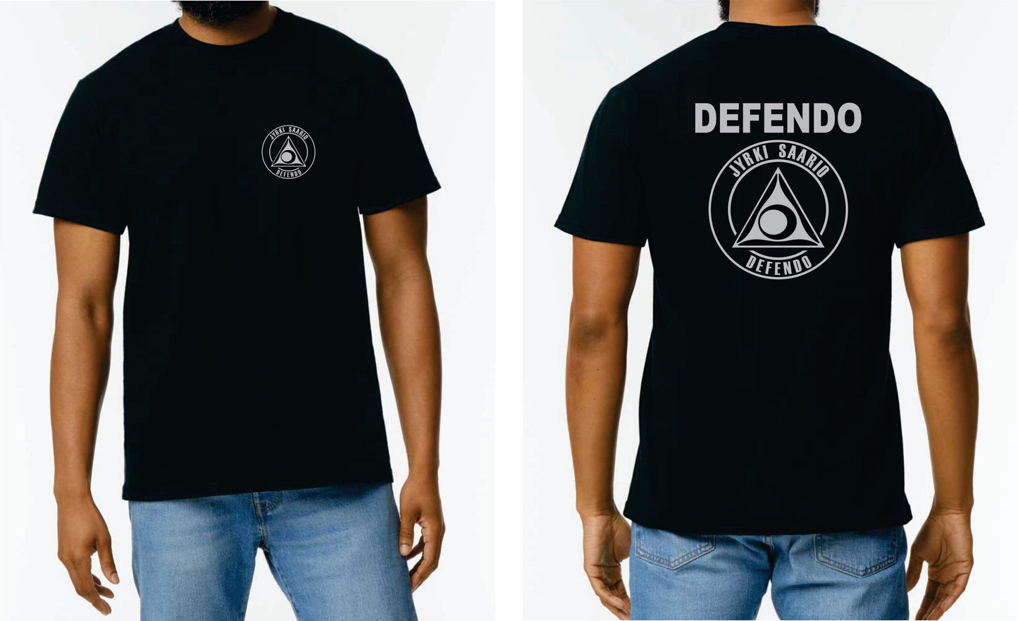 Defendo, black T-shirt for training, for boys.