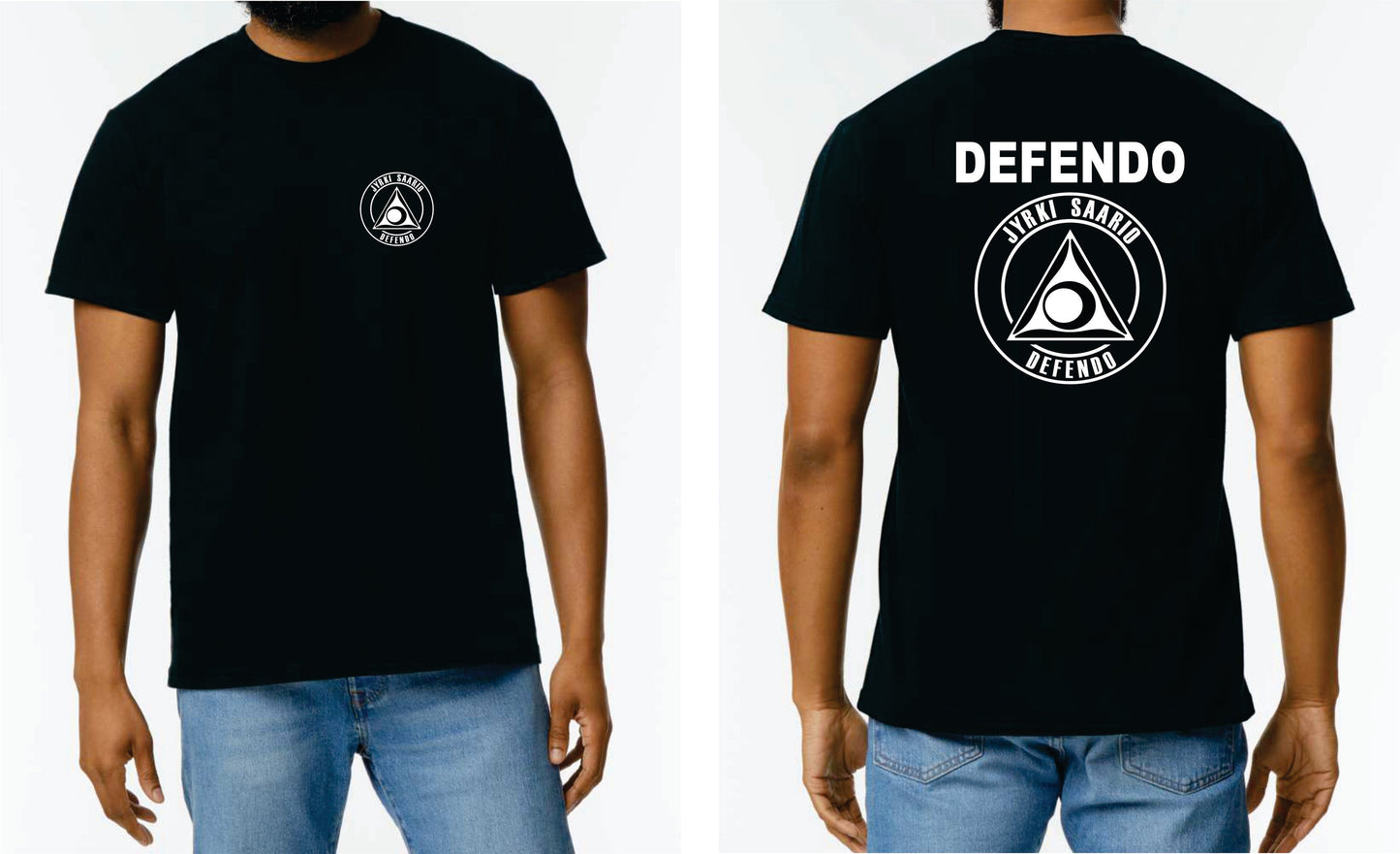 Defendo, black T-shirt for training, for boys.