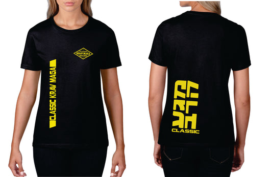 Krav Maga, black t-shirt for training, for girls